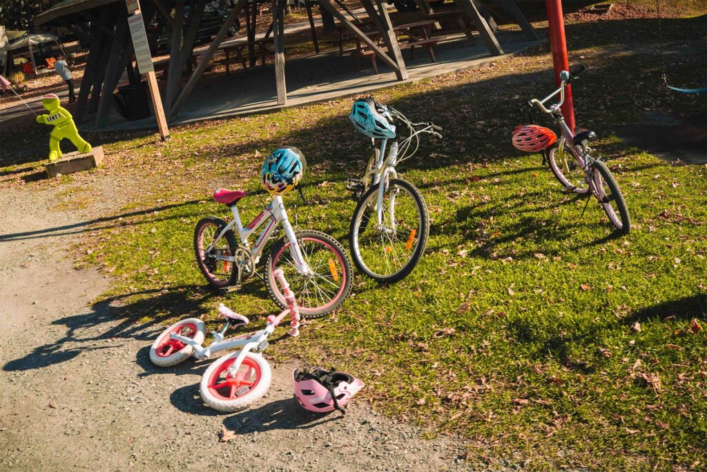 Vélos au Camping de Compton